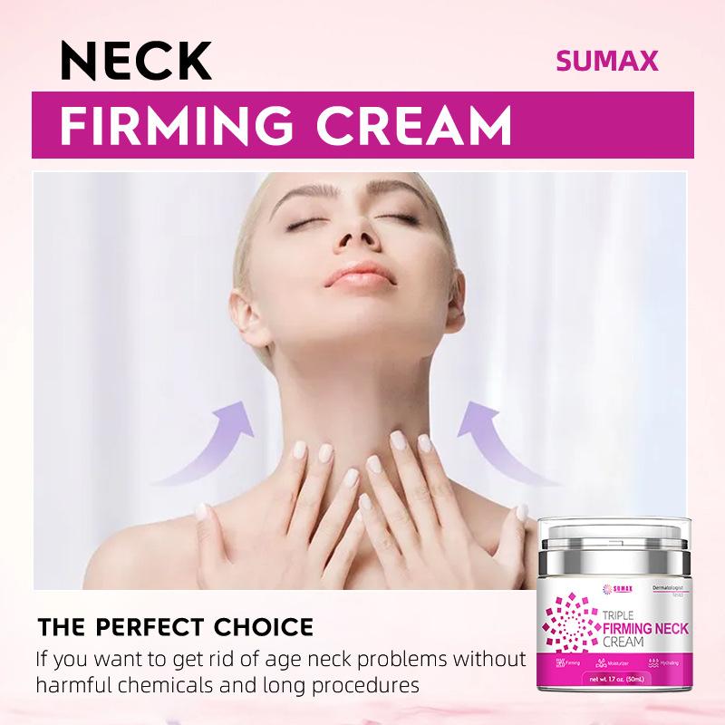 Out Press-on Neck Cream 50ml Mooth Delicate Radiant and Translucent Rapid Absorption of Skin Retinol Anti Aging Serum