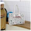 Large Capacity Korean Cartoon Cat Canvas Crossbody & Tote Bag