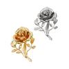 Vintage Übertriebene Metallrose Blume Große Brosche Für Frauen Europa Und Amerika Persönlichkeit Party Schmuck Accessoires