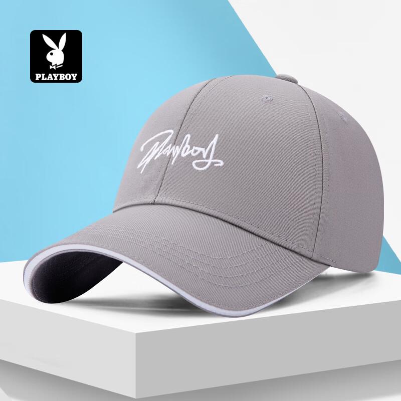 Мужская дышащая бейсболка Playboy с защитой от солнца 55-62cm One Size серый