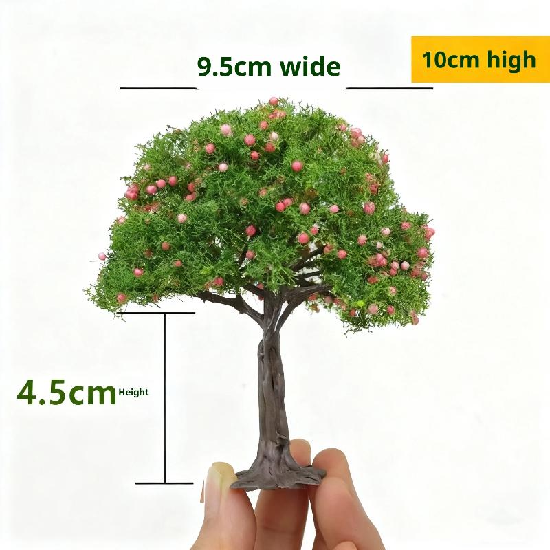 1Pcs DIY Fruit Trees Miniature Landscape Decoration Miniature Sand Table Building Model Realistic Fruit Tree Decor