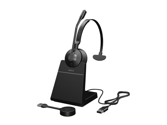 Casque UC - JABRA - Engage 55 SE - Microphone large bande - Portée 150 m - Sécurité DECT 256 bits