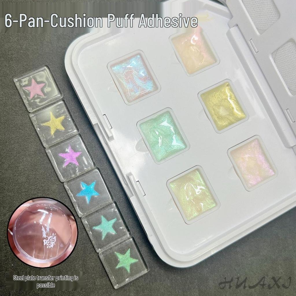 Nuovo Gel Pat Pat: Nove Griglie Nail Art Colore Solido Pittura Blush 2024 - Sfumato Saturo Gradiente, Non Richiede Lavaggio
