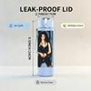 1PC Black Female Portrait A C 750ml Sports Water Bottle Leakproof Straw Lid Outdoor Office Home