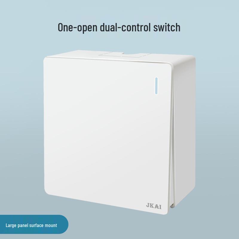 Surface-Mounted Integrated Switch Panel: One-Gang Single-Control, Two-Gang Double-Control, Wall Light Switch with Five Holes.