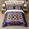 Native American Theme Custom Text Or Name 3Pcs Bedding Set 1 Flat Sheet & 2 Pillowcases Personalized Home Bedding