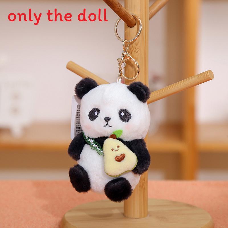 Panda Soft Plush Toy Keyring With Short Pile Fabric For Bag Ornament Collectible