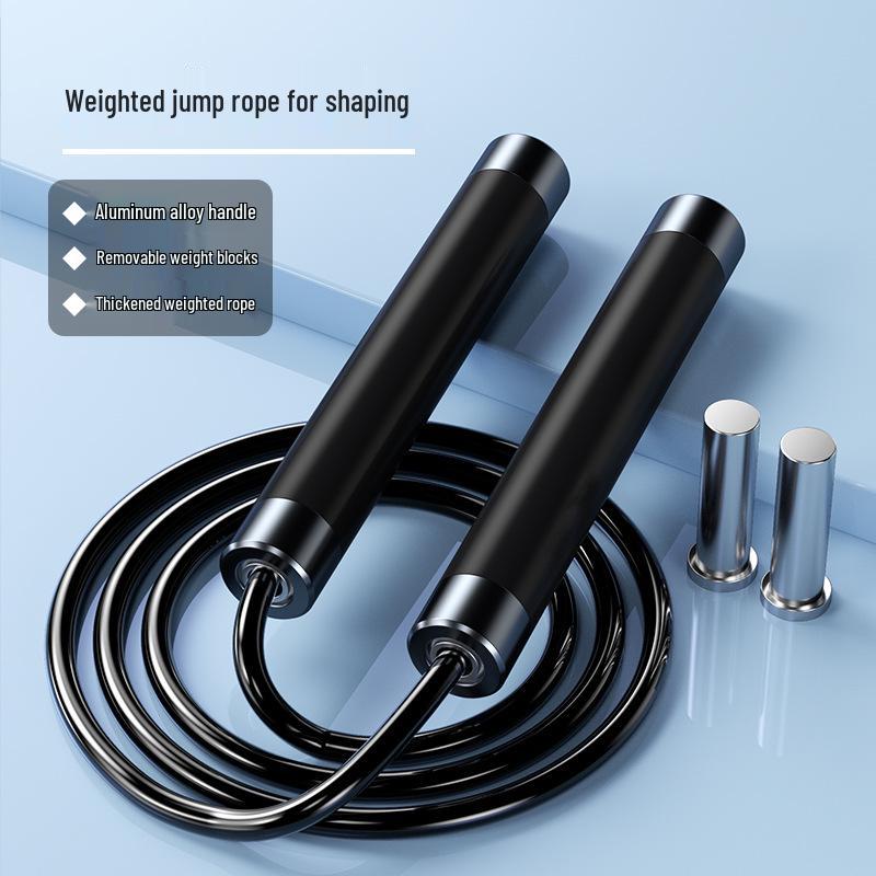 Weighted Counting Jump Rope for Adult Fitness and Fat Burning - Steel Wire Speed Rope
