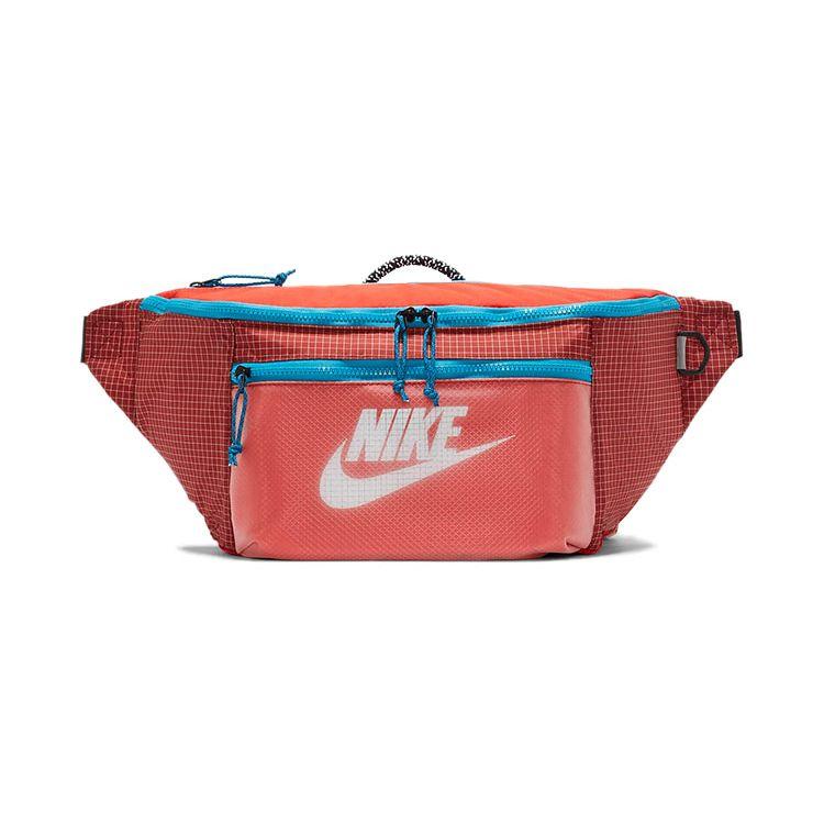 Nike Nk Tech Waist Pack - Trl Casual Fashion Fabric Waist Bag Regular Unisex Waist Bag Pepper-Red Dark-Pepper-Red Black CV1411-673 Pepper Red/Dark Pepper Red/Black