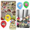 Set of 37 Crayon Birthday Character Birthday Cute and Moe Decorations for and Balloon and Cake Inserts Shin-chan Decorations, Balloons, Balloons,