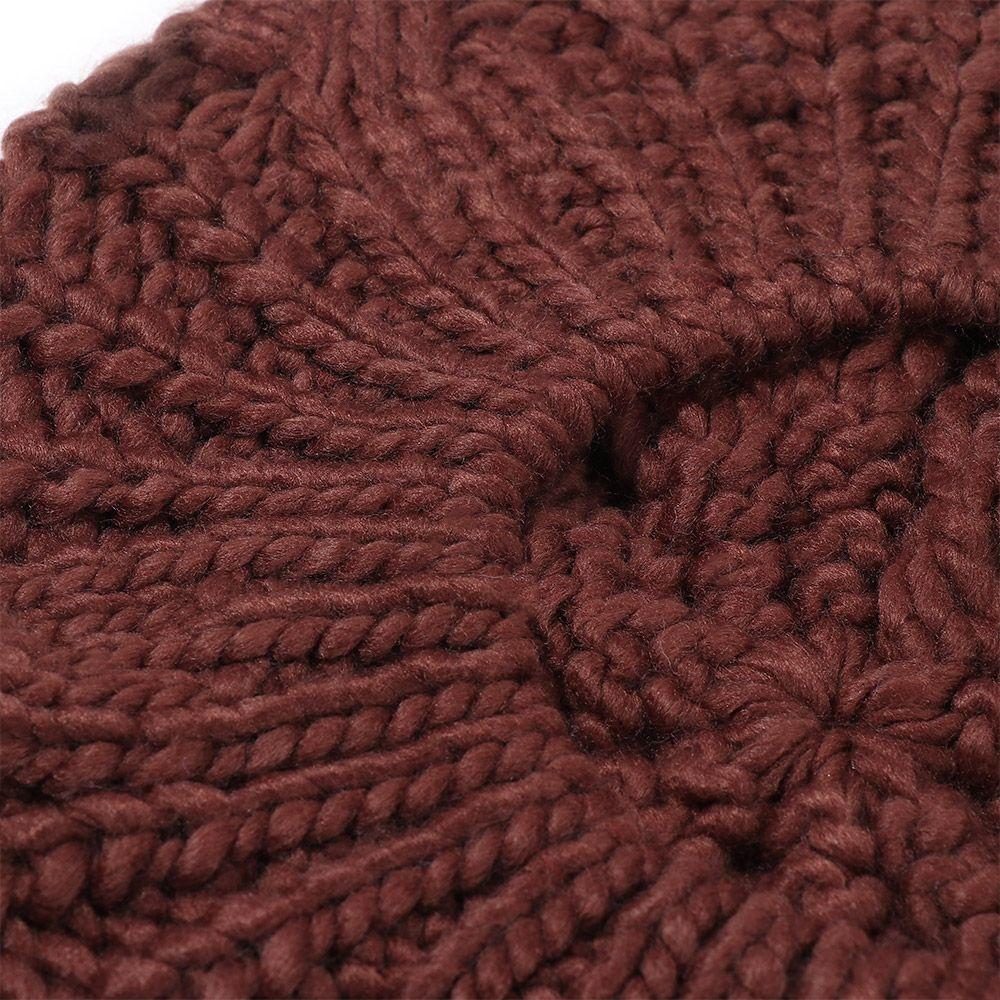 Women Girl Ribbed Vintage Elegant Beret Hat French Artist Cap Painter Hat Knitted Cap