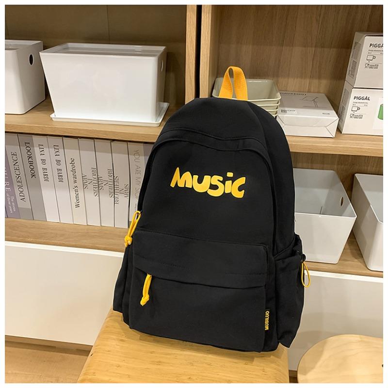 Japanese ins spring outing versatile schoolbag niche design American retro large-capacity backpack travel lightweight backpack