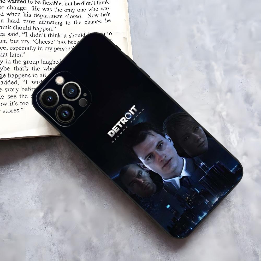 

Чехол для телефона игры Detroit Become Human для iphone 15 14 Pro 13 Mini 11 12 Max Xr X Xs 8 Plus Ударопрочная задняя крышка iPhone13