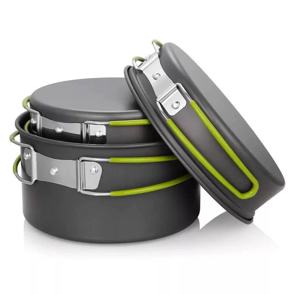Multifunctional Portable Cookware Set for Outdoor Camping, Picnic & Fishing