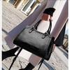 Stylish Brown Croco-Embossed Cowhide Tote Bag – Lightweight & Elegant for Travel
