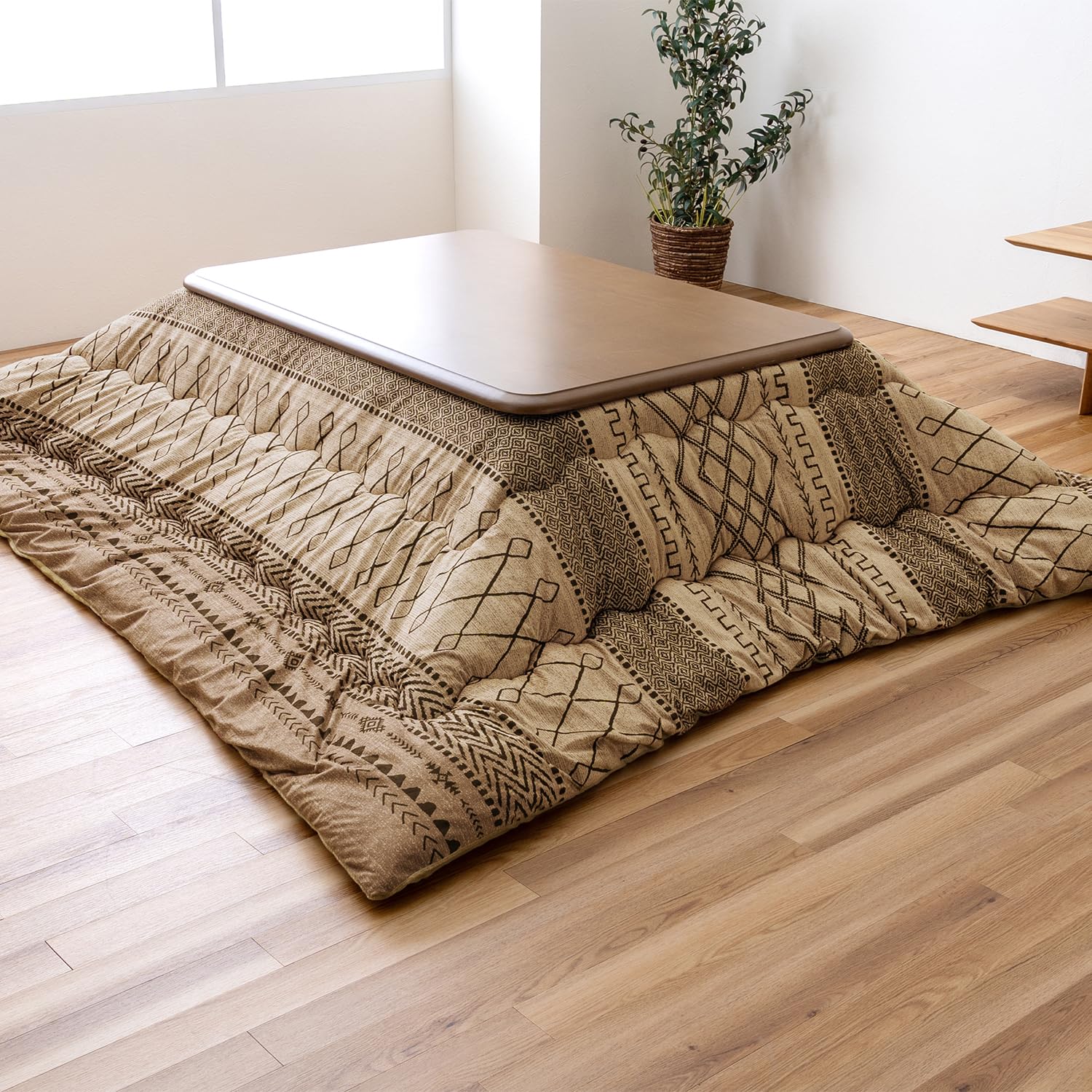 

Ikehiko Котацу Экстра Волк 205 x 205 Геометрический Вода Вода Антибактериальный и Запах Пылевой клещ Сделано в Сделано в Японии Одеяло, Толстое, Квадратное, Бежевое, бежевый