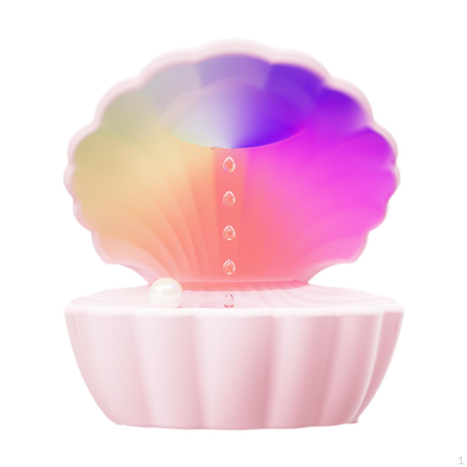 

Увлажнитель воздуха Домашнее украшение Легкий для переноски Тяжелый бас Компактный с цветной подсветкой BT-динамик розовый