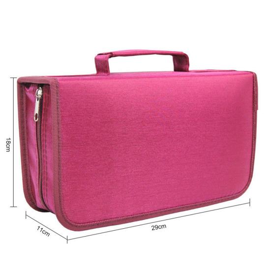 128 Discs DVD Zipper Album Storage CD Holder Case Wallet Carrying Bag Organizer