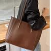 Korean Soft Tote Bag Faionable Commuter Women's Handbag 2025 New Trendy Versatile Oulder Bag High Quali PU Leather