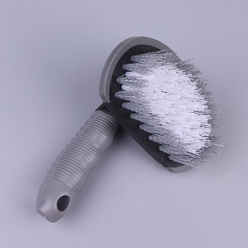 Car Tire Brush Hub Brush Detail Brush Short Handle Tire Rim Washing Brush Car Wash Tool Cleaning Artifact Decontamination Brush
