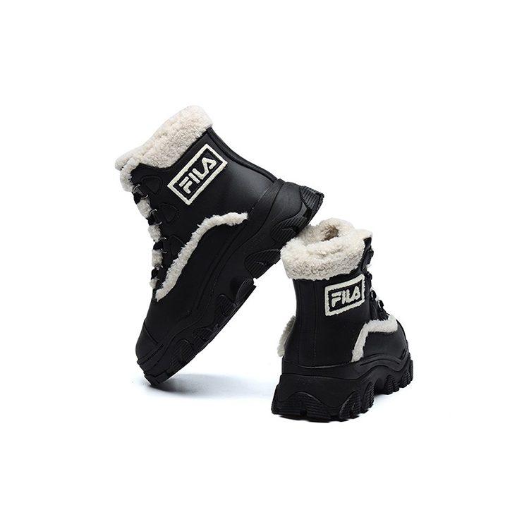 Fila Warm Snow Boots 'Black White' Women's F12W144404FBK