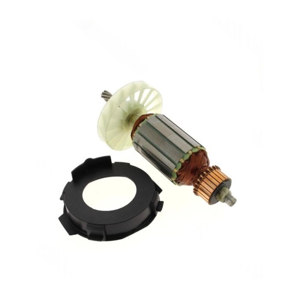 Armature Rotor for KGS 216M Circular Saw Motor 220-240V Replacement Part Featuring Copper Wire Winding and Protective Cover