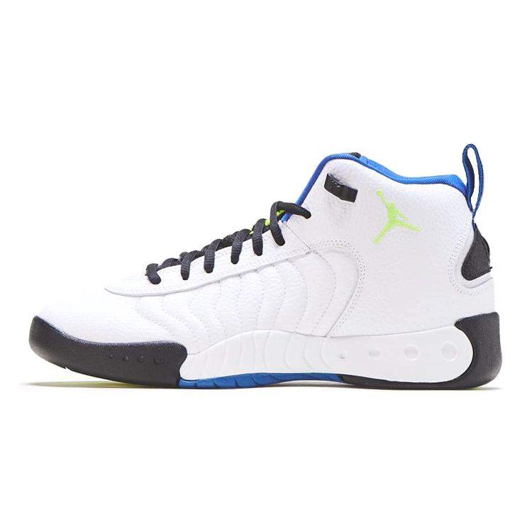 Jordan Scarpe da Basket Jumpman Pro Air Nero Bianco Blu 907973-135