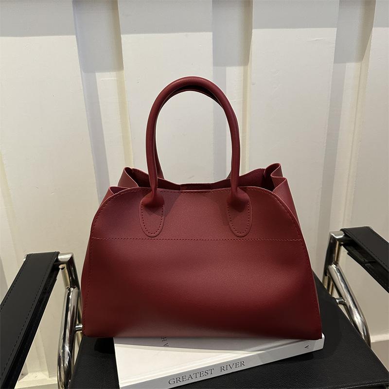 2025 Spring New Commuter Versatile Texture Simple Portable Tote Bag Women's Large-capacity Commuter Shoulder Messenger Bag