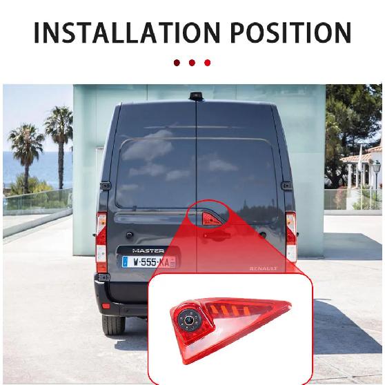 AHD 1080P Gold Lens Brake Light Rear View Reverse Camera For Renault Master Nissan NV400 Opel Vauxhall Movano Vans 2010-2016
