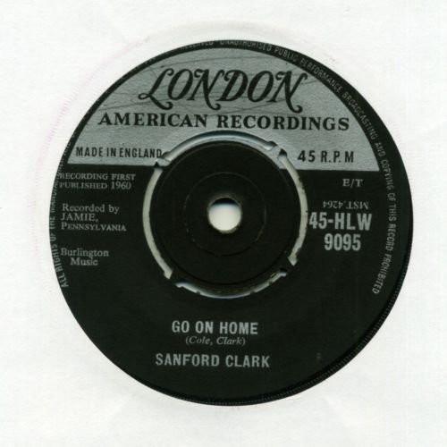 Пластинка 7 дюймов SANFORD CLARK Go On Home Pledging My Love 45HLW9095 LONDON RECORDS 1960 UK Rock Б/у
