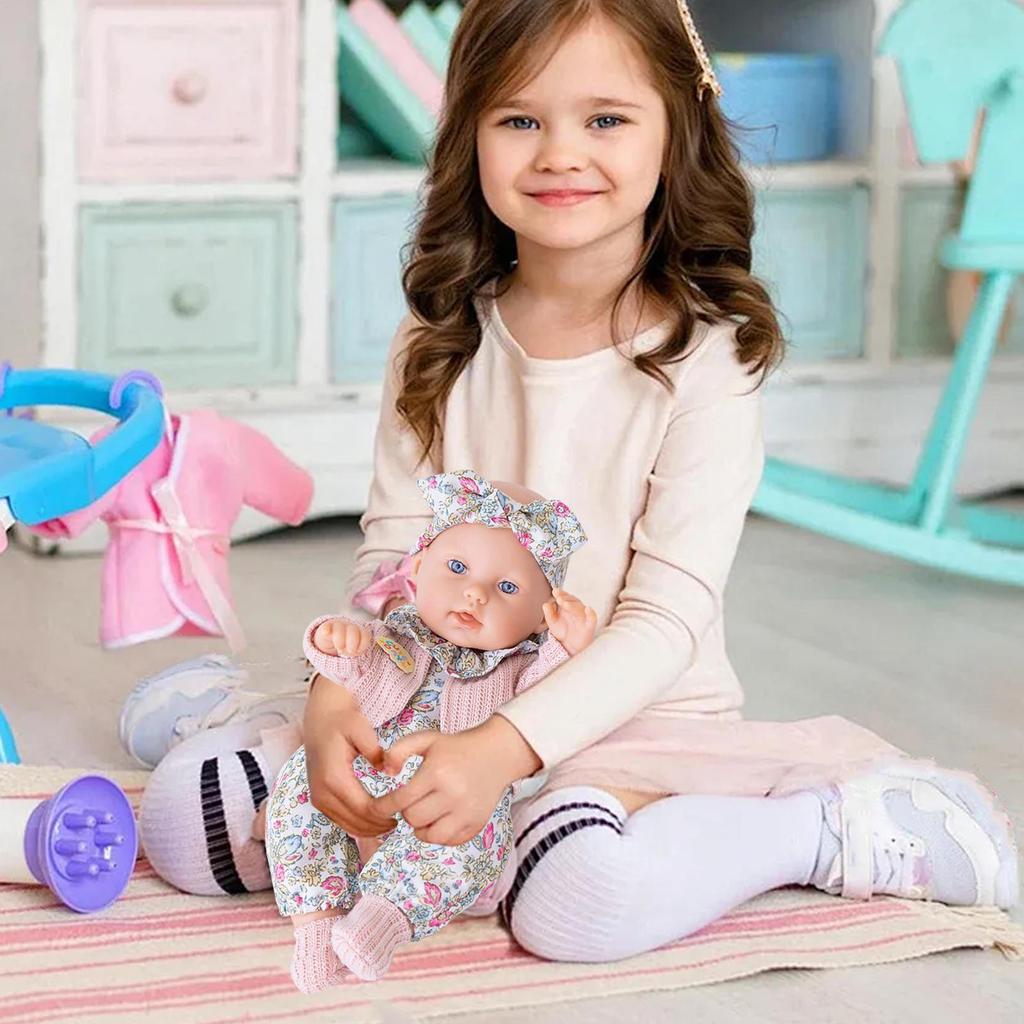 30cm Reborn Dolls Waterproof Vinyl Bebe Doll With Clothes LifeLikeDolls Children's Toy Gift