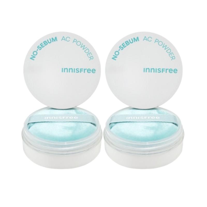 Innisfree No-Sebum AC Powder 5g | Oil Control & Acne Care Loose Powder for Oily Sensitive Skin