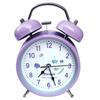 4" Silent Metal Alarm Clock with Light & Customizable Logo for Kids/Students