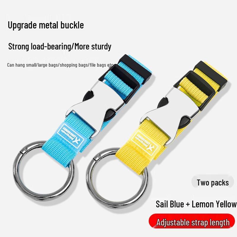 Travel Essential Suitcase and Backpack Anti-Lost Bungee Cord Strap with Hanging Buckle