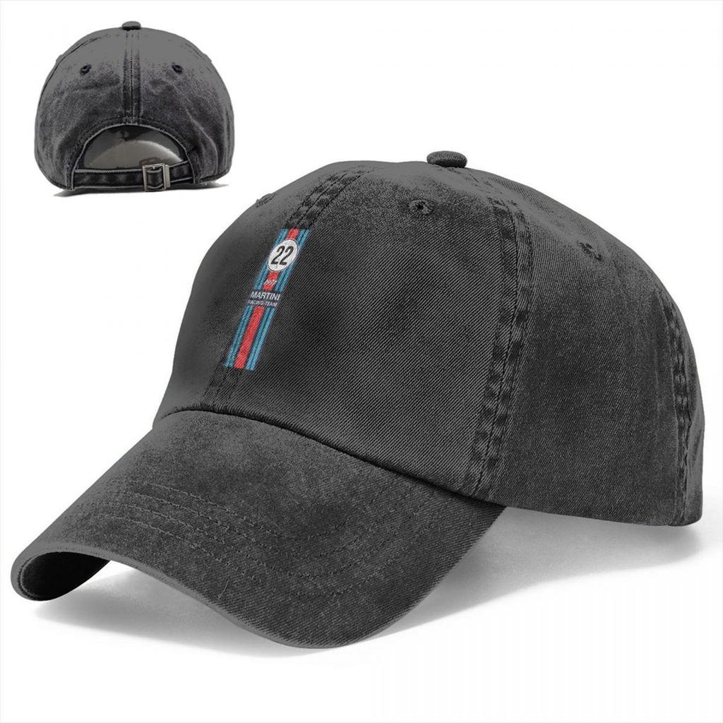 Washed Men's Baseball Cap Racing Team Trucker Snapback Caps Dad Hat Martini Racing Golf Hats