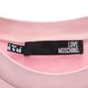 LOVEMOSCHINO Logo Print Long Sleeve Sweat One Piece 4 Pink Women Used