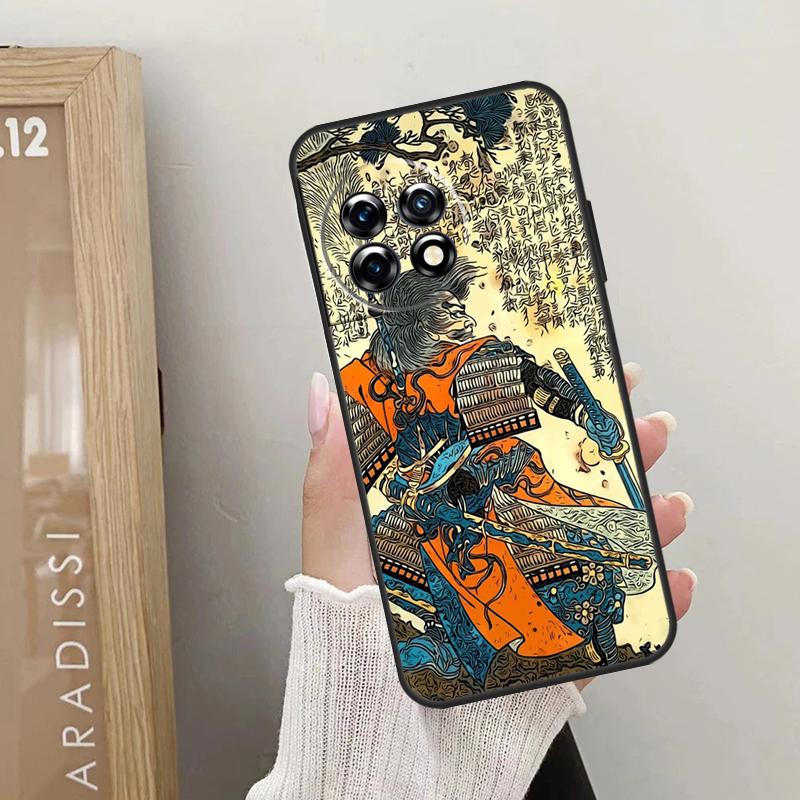 Samurai Mask Demon Case For OnePlus Nord CE 5 3 4 Lite N20 N30 OnePlus 13T 10T 8T 11 12 13 15 R 9 10 Pro Cover