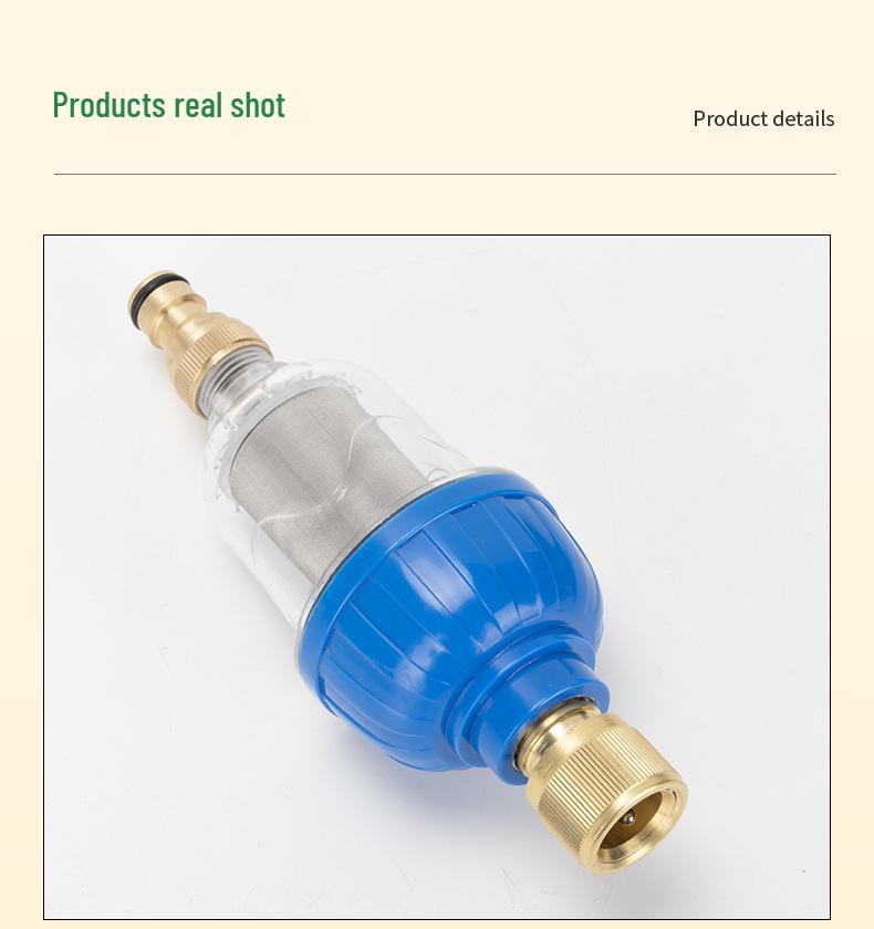 Sada předfiltrů pro vysokotlaký mycí stroj na auta s rychlospojkou a filtračním sítem