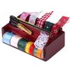 1X 1:12 Dollhouse Miniature Vintage Sewing Box With Scissors Kit Decoration