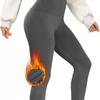Dame Termisk Fleeceforet Høy midje Leggings, Trenings Vinter Varm Tykk Tights Myke Yogabukser