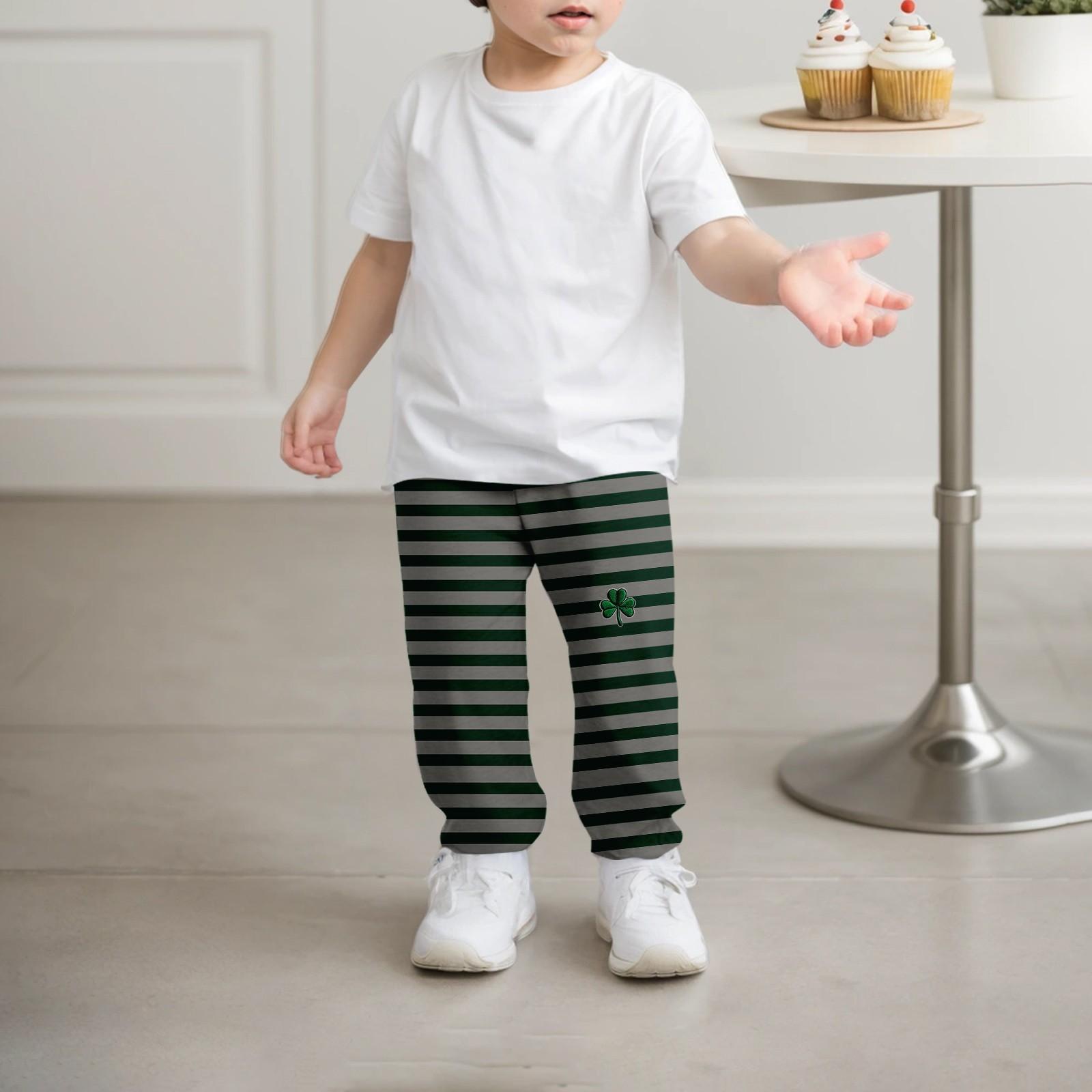 

Детская мода, рождественские свободные однотонные повседневные спортивные штаны с завязками на талии для отдыха 110