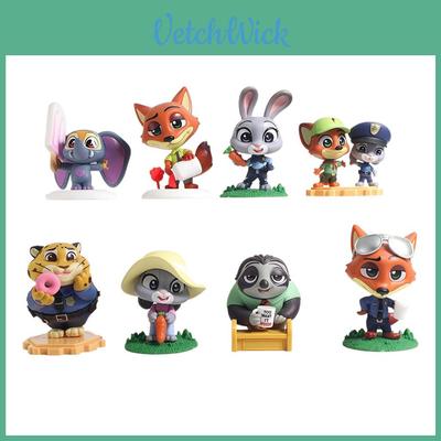 Zootopia Pvc Figurine Set With Collectible Characters For Kids And Fans