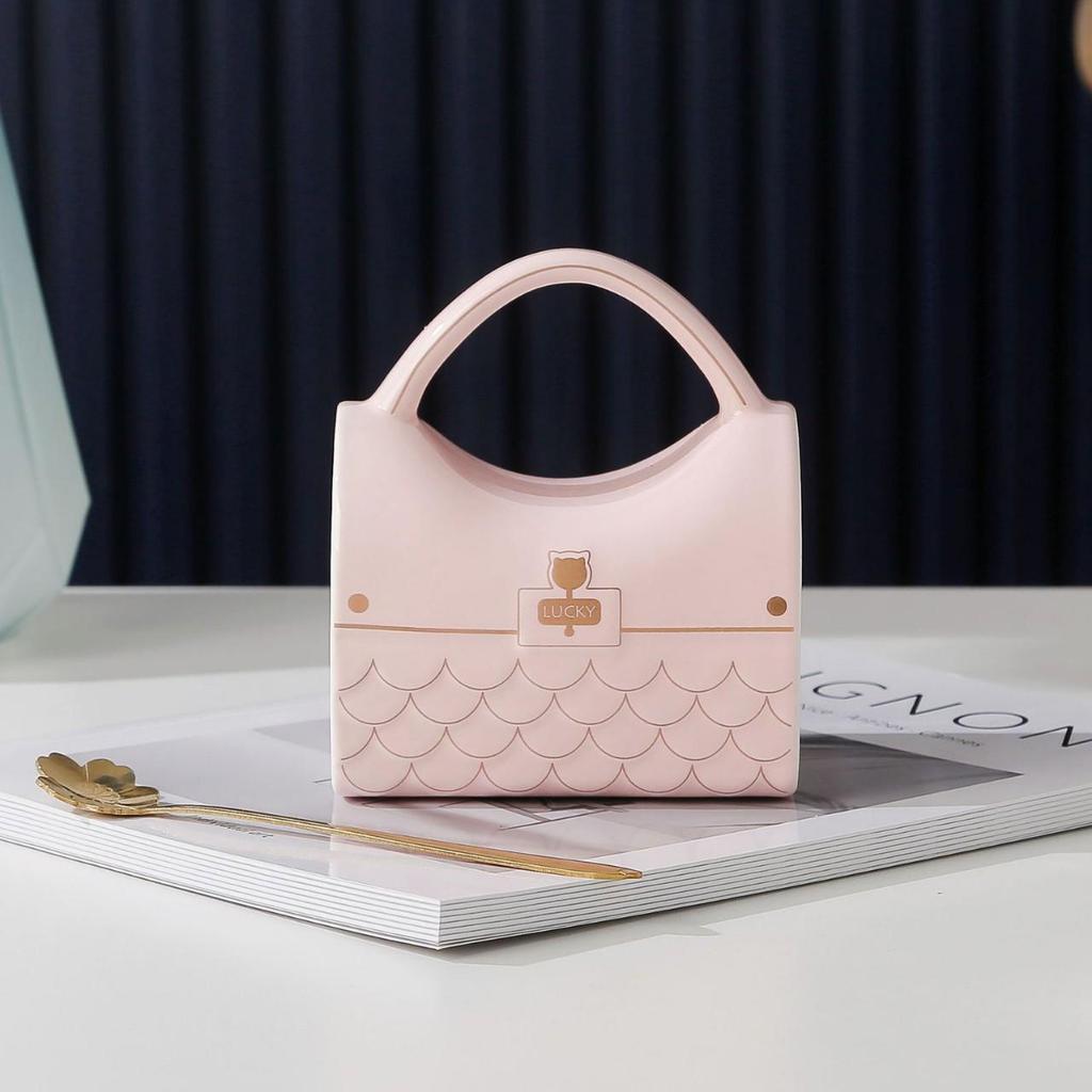 Elegant Ceramic Mug Set: Unique Handbag Design for Office or Home Use