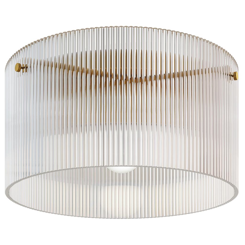 Ceiling lamp with acrylic lamp shade, metal, compatible with halogen and LED