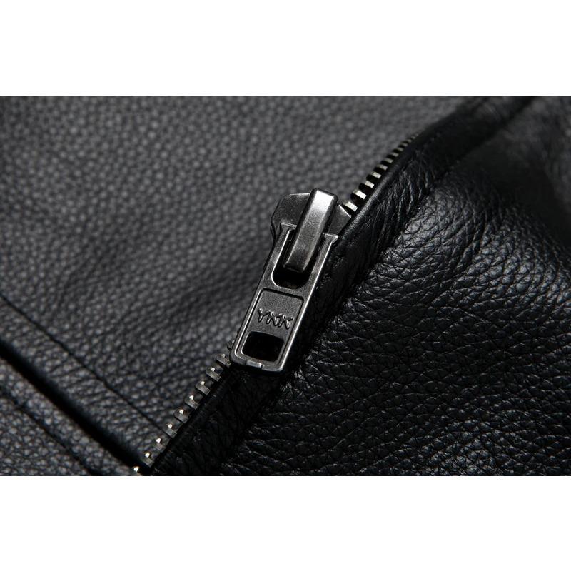 Chinese Size Men Leather Jacket Genuine Cow Leather Natural Fur Collar Flight Jackets Mens Cowhide Coats Winter Air Force Clothes