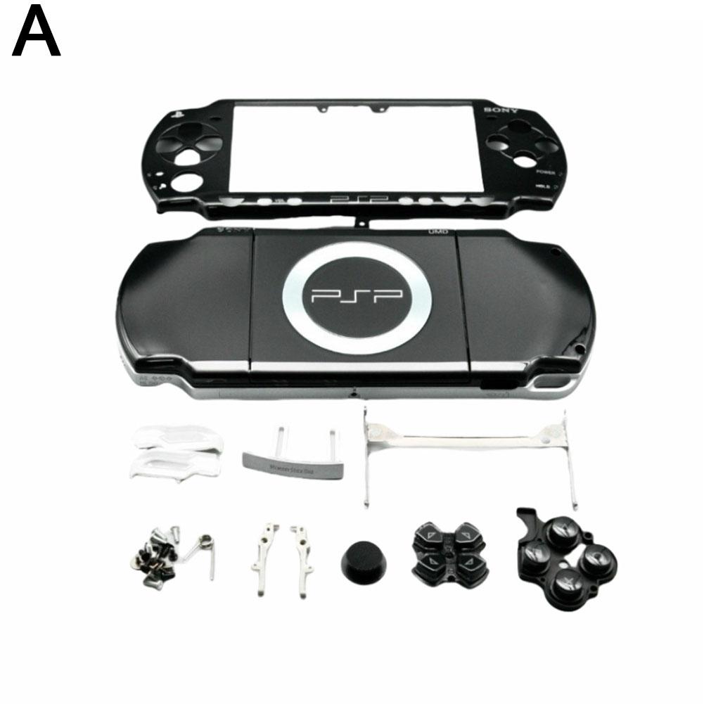 Housing Shell with Button Set Replacement for Psp 2000 Console Shell Faceplate Case Parts for Sony 2000 Repair Kit