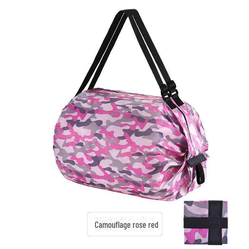 Foldable Portable Large Eco-Friendly Shopping Bag with Shoulder Strap