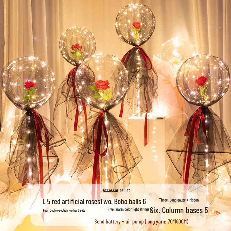 Romantic Proposal & Birthday Indoor Balloon Decoration Set