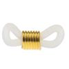 45Pcs Eyeglasses Reading Eyeglass Spectacle Chain Strap Holder Loop Ends Rubber Brass 20mm -