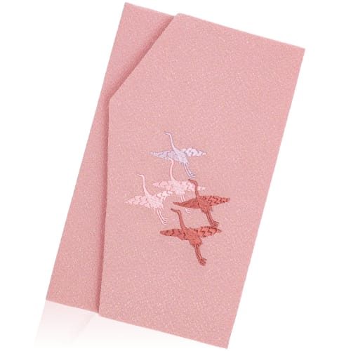 Style Fukusa (Fukusa) for Celebrations, Takuru (Noto Chirimen Embroidery), Made In Japan, FUKUSA Notebook, Pink, DOF11